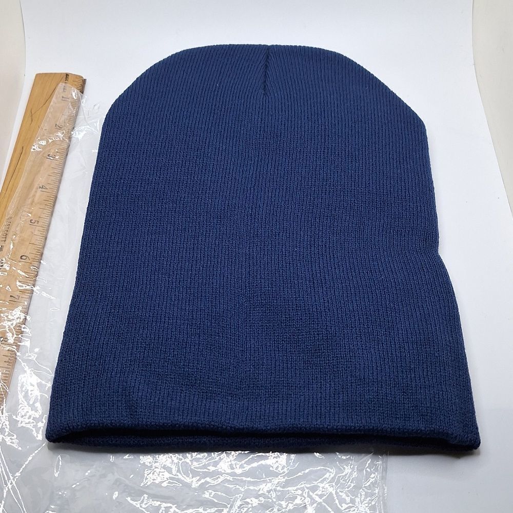 Navy blue beanie hat cap
